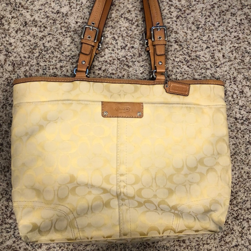 Baby Yellow Coach Bag